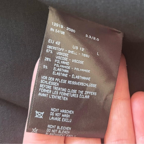 BOGNER NWT Judy Black Snap Cuff Blouse Black Women's Top Size 12 Outdoors Snow - Picture 4 of 6